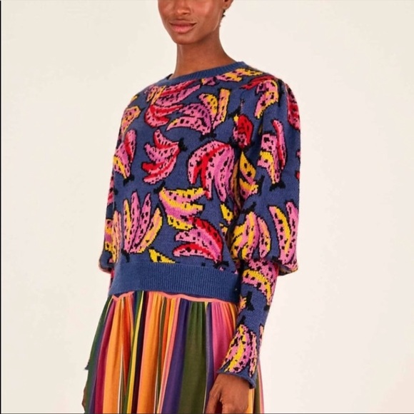 FARM Rio Sweaters - Farm Rio Banana Sweater